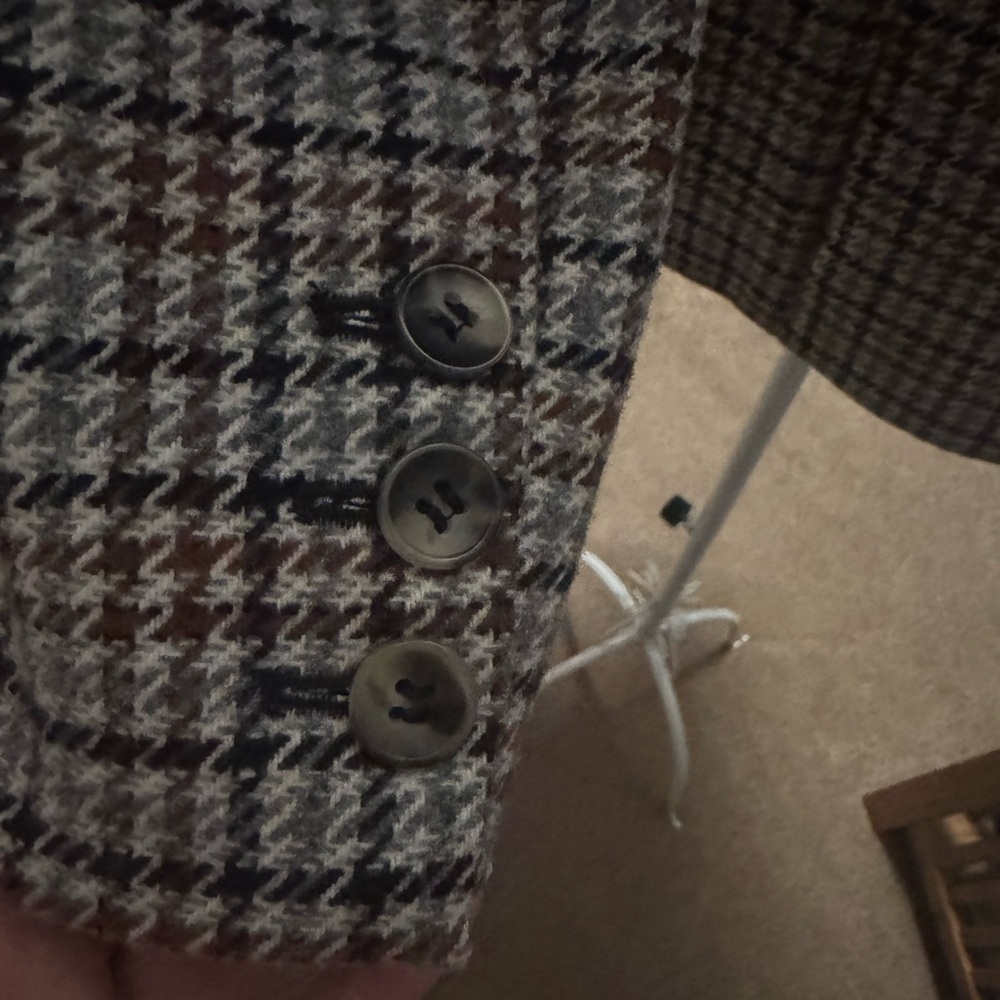 Central Park West Houndstooth Blazer with Embellishments - Picture 8 of 8